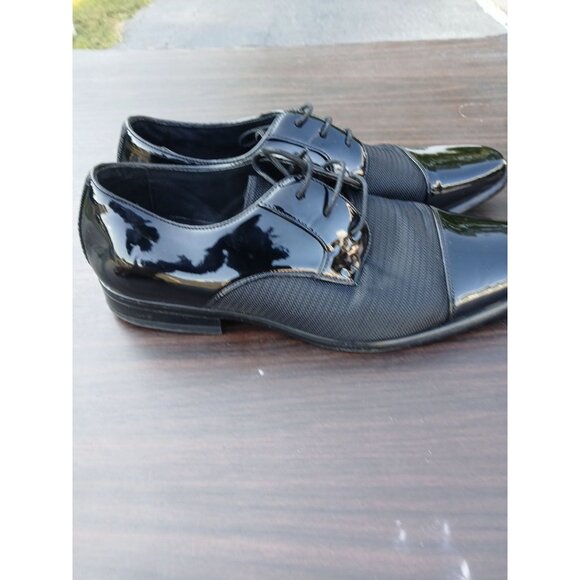 Stacy Adams Pharaoh Cap Toe Oxford Shoes Wedding Prom Black Patent 25530-001 main image 2
